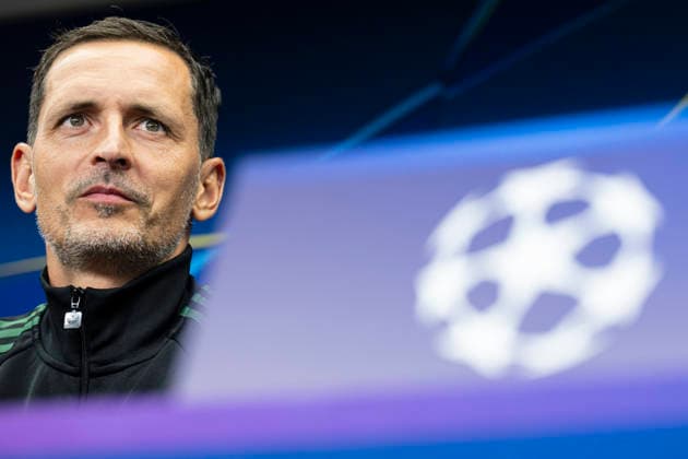 Head coach Dino Toppmuller at the press conference, PK, Pressekonferenz of the RC Lens team prior to the UEFA Champions League opening round match: SK Slavia Praha vs RC Lens, in Prague, Czech Republic, on September 9, 2026. (CTKxPhoto MichalxKamaryt) CTKPhotoP2026090907697  CTKPhotoP2026090907697