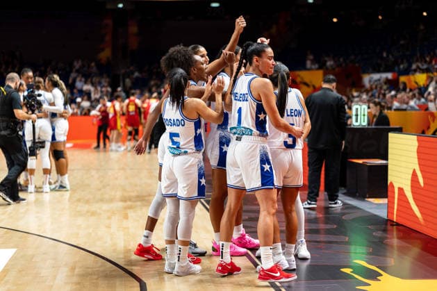 Puerto Rican team during a huddle, Pamela Rosado (Puerto Rico), 05, Tayra Melendez (Puerto Rico), 01, GER, Puerto Rico vs. China, basketball, 2026 FIBA Women’s World Cup, quarterfinal qualifier, September 9, 2026 GER, Puerto Rico vs. China, Basketball, 2026 FIBA Women’s World Cup, Qualification for the quarterfinals, September 9, 2026 Berlin Copyright: xEibner-Pressefoto MaxxVincenx EP_MVN