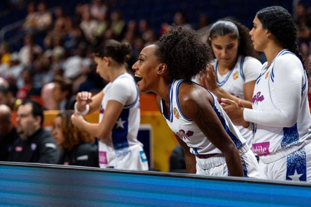 Jacqueline Benitez, Puerto Rico, 55, celebrates, GER, Puerto Rico vs. China, basketball, 2026 FIBA Women’s World Cup, quarterfinal qualifier, September 9, 2026, GER, Puerto Rico vs. China, Basketball, 2026 FIBA Women’s World Cup, Qualification for the quarterfinals, September 9, 2026, Berlin Copyright: xEibner-Pressefoto MaxxVincenx EP_MVN