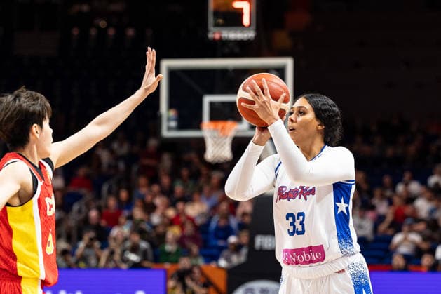 India Pagan (Puerto Rico), 33 on the shot, Shuyu Yang (China), 06, GER, Puerto Rico vs. China, Basketball, 2026 FIBA Women’s World Cup, Quarterfinal Qualifier, September 9, 2026 GER, Puerto Rico vs. China, Basketball, FIBA Women’s World Cup 2026, Quarterfinal Qualifier, September 9, 2026 Berlin Copyright: xEibner-Pressefoto MaxxVincenx EP_MVN