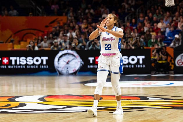 Arella Guirantes of Puerto Rico, 22, celebrates, GER, Puerto Rico vs. China, Basketball, 2026 FIBA Women’s World Cup, Qualification for the quarterfinals, September 9, 2026, GER, Puerto Rico vs. China, Basketball, 2026 FIBA Women s World Cup, Qualification for the quarterfinals, September 9, 2026, Berlin Copyright: xEibner-Pressefoto MaxxVincenx EP_MVN
