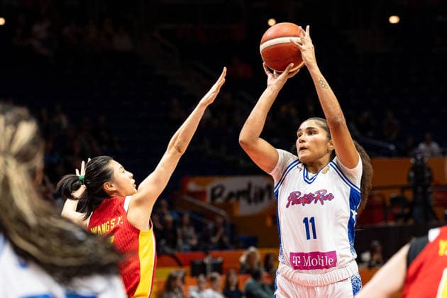 Sofia Roma, Puerto Rico, No. 11 on the shot, GER, Puerto Rico vs. China, Basketball, 2026 FIBA Women’s World Cup, Quarterfinal Qualifier, September 9, 2026, GER, Puerto Rico vs. China, Basketball, 2026 FIBA Women’s World Cup, Qualification for the quarterfinals, September 9, 2026, Berlin Copyright: xEibner-Pressefoto MaxxVincenx EP_MVN