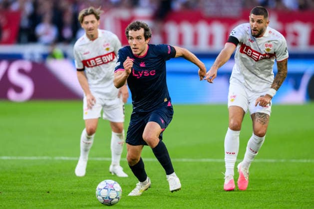 September 9, 2026: Joe Bell of Viking during the UEFA Champions League soccer match between VfB Stuttgart and Viking on September 9, 2026 in Stuttgart. Photo by Marius Simensen, BILDBYRAN COP 238 MM0072 bbeng football soccer UEFA Champions League Viking VfB Stuttgart  Copyright: MARIUSxSIMENSEN BB260909BB557