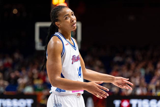 Imani McGee Stafford, Puerto Rico, 34, disappointed; Disappointment, GER, Puerto Rico vs. China, Basketball, 2026 FIBA Women s World Cup, Quarterfinal Qualifier, September 9, 2026, GER, Puerto Rico vs. China, Basketball, 2026 FIBA Women’s World Cup, Qualification for the quarterfinals, September 9, 2026, Berlin Copyright: xEibner-Pressefoto MaxxVincenx EP_MVN
