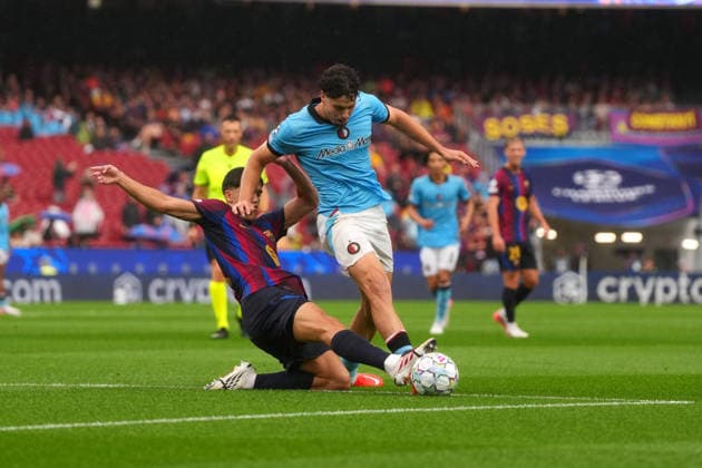 UEFA Champions League: FC Barcelona, Barca v Feyenoord Rotterdam Barcelona - Nacho Ferri of Feyenoord Rotterdam in action during the first competition round of the 2026 2027 UEFA Champions League season. The match is set between FC Barcelona and Feyenoord Rotterdam at Camp Nou on 9 September 2026 in Barcelona, Spain. (Hero Images Yannick Verhoeven) Copyright: xYannickxVerhoevenx