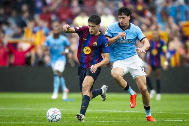 BARCELONA - (lr) during the UEFA Champions League match between FC Barcelona, Barca and Feyenoord at Camp Nou on September 9, 2026 in Barcelona, Spain. KOEN VAN WEEL ANP UEFA Champions League 2026 27 xVIxANPxSportx xxANPxIVx 567769561 originalFilename: 567769561.jpg