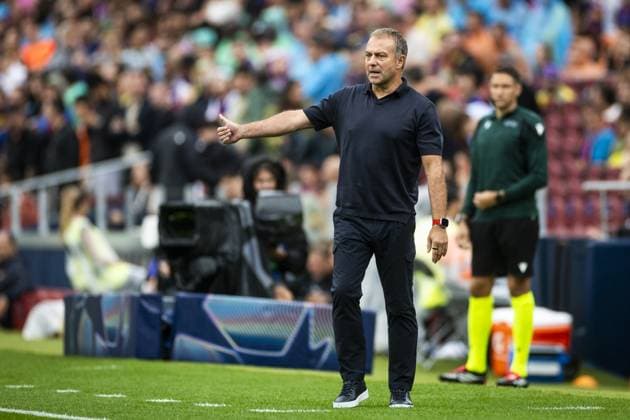 BARCELONA - FC Barcelona, Barca Coach Hansi Flick during the UEFA Champions League match between FC Barcelona and Feyenoord at Camp Nou on September 9, 2026 in Barcelona, Spain. KOEN VAN WEEL ANP UEFA Champions League 2026 27 xVIxANPxSportx xxANPxIVx 567770049 originalFilename: 567770049.jpg