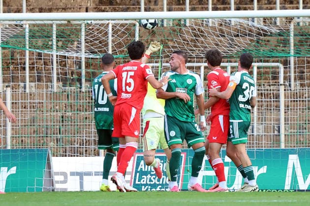 September 9, 2026, xrekx, Regional League Southwest Soccer, FC Homburg 1 vs. FC Kaiserslautern II; Dion Hofmeister of FC Kaiserslautern II scores the goal, making the score 0–1 in favor of Homburg