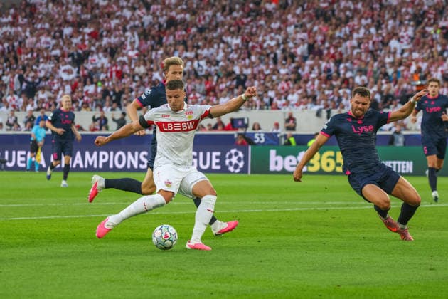 09 09 26 VfB Stuttgart vs. Viking Stavanger Germany, Stuttgart, 09 09 2026, Soccer, UEFA Champions League, 2026–2027 season, VfB Stuttgart vs. Viking Stavanger: Ermedin Demirovic (VfB Stuttgart), Goal: 2–1 (Demirovic)