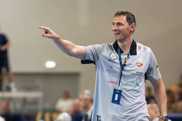 Kielce 09.09.2026. Handball EHF Champions League season 2026 2027 round 1 match between Industria Kielce and HC Kriens-Luzern in Kielce, Poland --- Pilka reczna EHF Liga Mistrzow sezon 2026 2027 kolejka 1 mecz : Industria Kielce - HC Kriens-Luzern Persons Shown : Krzysztof Lijewski Photo by Igor Jakubowski Arena Akcji NEWSPIX.PL --- newspix.pl 