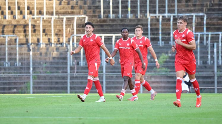 September 9, 2026, xrekx, Regional League Southwest Soccer, FC Homburg 1 vs. FC Kaiserslautern II; Dion Hofmeister of FC Kaiserslautern II scores the goal, making the score 0–1 in favor of Homburg