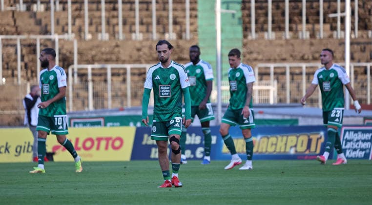September 9, 2026, Soccer, Men s, Regionalliga Southwest, 2026–2027 Season, FC 08 Homburg 1 FC Kaiserslautern II, Disappointment for Birkan Celik, FC 08 Homburg, and his teammates, Homburg Waldstadion, Saarland, Germany Copyright: xFabianxKleerx