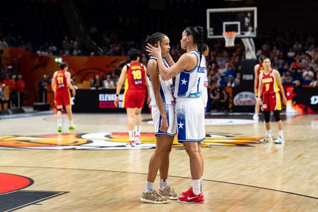 Trinity San Antonio (Puerto Rico), 23, and Tayra Melendez (Puerto Rico), 01, disappointed after the loss, GER, Puerto Rico vs. China, Basketball, 2026 FIBA Women’s World Cup, Quarterfinal Qualifier, September 9, 2026, GER, Puerto Rico vs. China, Basketball, 2026 FIBA Women’s World Cup, Qualification for the Quarterfinals, September 9, 2026, Berlin Copyright: xEibner-Pressefoto MaxxVincenx EP_MVN