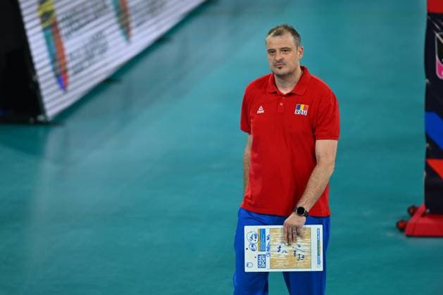 CEV EuroVolley 2026, Romania - Latvia Sergiu Stancu Romania head coach reacts during the CEV EuroVolley 2026 game between Romania and Latvia, in Cluj Napoca, Romania, 9 September 2026. Alex Nicodim Imago Images Copyright: xAlexxNicodimx