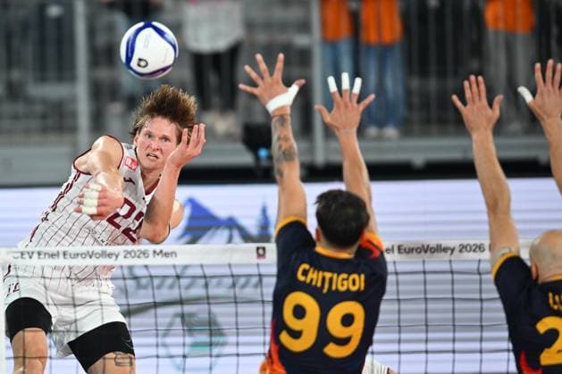 Volleyball, Men’s, European Championships, Romania v Latvia