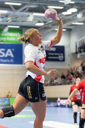 Judith Tietjen Blomberg, 22, SV Union Halle Neustadt vs. HSG Blomberg Lippe, Women s Handball Bundesliga 1, Matchday 3 of the 2026–27 season, September 9, 2026, Halle SWH Arena, Saxony-Anhalt, Germany