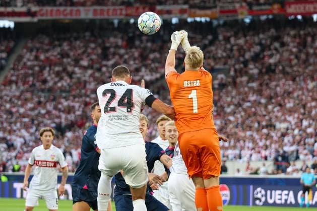 Action from Airld Ostbo 1: Viking Stavanger with Jeff Chabot 24 VfB Stuttgart, VfB Stuttgart vs. Viking Stavanger, Soccer, Men, UEFA Champions League, 2026–2027 Season, Matchday 1, September 9, 2026, Stuttgart, Baden-Württemberg, Germany Copyright: xkolbert-press MartinxAgüerax
