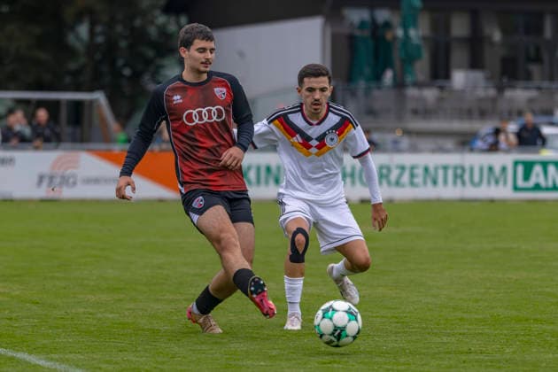 Football, friendly match, FC Ingolstadt 04 II v German Police National Team