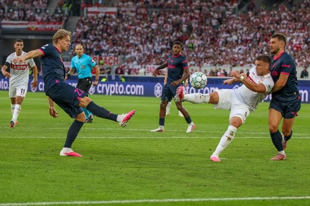 Ermedin Demirovic 9, VfB Stuttgart, scored the 3-1 goal, action, VfB Stuttgart vs. Viking Stavanger, soccer, men s, UEFA Champions League, 2026–2027 season, Matchday 1, September 9, 2026, Stuttgart, Baden-Württemberg, Germany Copyright: xkolbert-press MartinxAgüerax