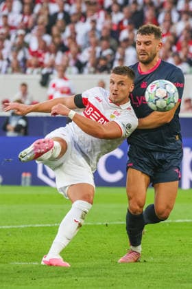 09 09 26 VfB Stuttgart vs. Viking Stavanger, Germany, Stuttgart, 09 09 2026, Soccer, UEFA Champions League, 2026–2027 Season, VfB Stuttgart vs. Viking Stavanger, Ermedin Demirovic, VfB Stuttgart, Goal 3–1, Demirovic