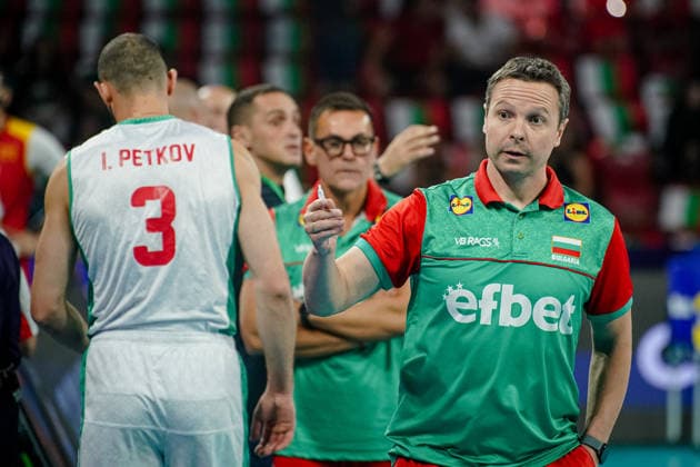 Volleyball - CEV EuroVolley 2026 Group B - Bulgaria vs North Macedonia - 09.09.2026 SOFIA, BULGARIA - September 9th: Andrey Zhekov, Assistant Coach of Bulgaria during CEV EuroVolley 2026, Group B match between Bulgaria vs North Macedonia at Arena 8888 on September 9th, 2026 in Sofia, Bulgaria. Copyright: xYulianxTodorovx