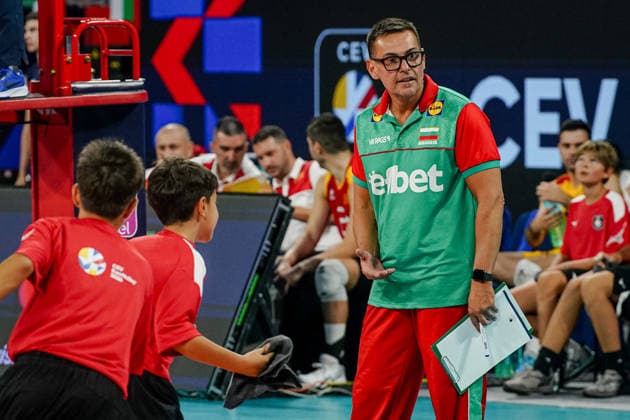 Volleyball - CEV EuroVolley 2026 Group B - Bulgaria vs North Macedonia - 09.09.2026 SOFIA, BULGARIA - September 9th: Gianlorenzo Blengini, Head Coach of Bulgaria during CEV EuroVolley 2026, Group B match between Bulgaria vs North Macedonia at Arena 8888 on September 9th, 2026 in Sofia, Bulgaria. Copyright: xYulianxTodorovx
