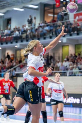 Alsco Women s Handball Bundesliga, 2026–2027 Season: SV Union Halle Neustadt vs. HSG Blomberg Lippe, Halle, Germany, September 9, 2026. Pictured: Judith Tietjen, Blomberg Halle Saale, SWH Arena, Saxony-Anhalt, Germany