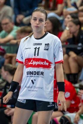 Alsco Women s Handball Bundesliga, 2026–2027 Season: SV Union Halle Neustadt vs. HSG Blomberg Lippe, Halle, Germany, September 9, 2026. Pictured: Isabelle Axmann, Blomberg Halle Saale, SWH Arena, Saxony-Anhalt, Germany