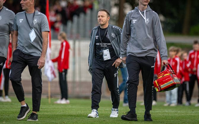 Soccer, 2026–2027 Season, Lower Rhine Cup, September 9, 2026, First Round, Men’s, SV Biemenhorst White vs. Fortuna Düsseldorf Black; Miroslaw Giruc, Coach of SV Biemenhorst, Bocholt, Stadion am Huenting, Germany 260909_fb_sv-biemenhorst_fortuna-duesseldorf_58607