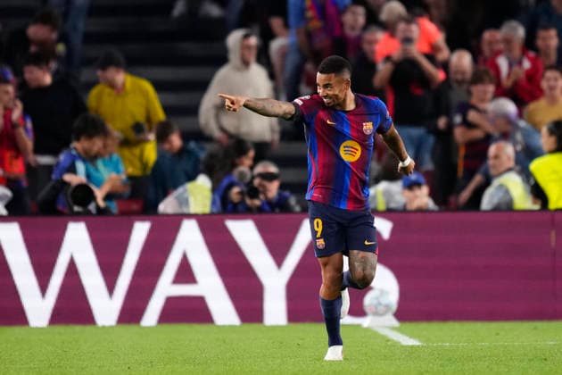 FC Barcelona, Barca v Feyenoord - UEFA Champions League 2026 27 League Phase MD1 Gabriel Jesus centre-forward of Barcelona and Brasil celebrates after scoring his sides first goal during the UEFA Champions League 2026 27 League Phase MD1 match between FC Barcelona and Feyenoord at Camp Nou on September 9, 2026 in Barcelona, Spain. Barcelona Spain  Copyright: xJosexBretonx originalFilename:bretonhernandez-fcbarcel260909_npS6b.jpg