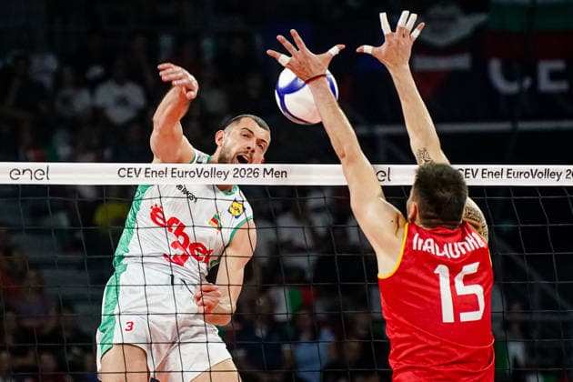 Volleyball - CEV EuroVolley 2026 Group B - Bulgaria vs North Macedonia - 09.09.2026 SOFIA, BULGARIA - September 9th: Iliya Petkov, 3 of Bulgaria during CEV EuroVolley 2026, Group B match between Bulgaria vs North Macedonia at Arena 8888 on September 9th, 2026 in Sofia, Bulgaria. Copyright: xYulianxTodorovx