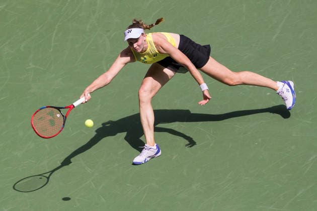 September 9, 2026: Elena Rybakina (KAZ) in action against Qinwen Zheng (CHN) during their Quarterfinal match at the US Open on September 9, 2026, held at the USTA Billie Jean King National Tennis Center in New York City. CSM New York City USA - ZUMAc04_ 20260909_zma_c04_010 Copyright: xBerniexHaleyx