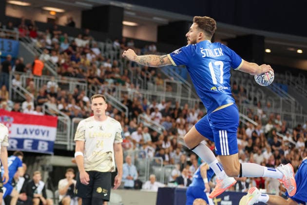 HC Zagreb v RK Celje Pivovarna Lasko - EHF Champions League Men Group Phase - Group C ZAGREB, CROATIA - SEPTEMBER 9: Manuel Strlek of HC Zagreb in action during the EHF Champions League Men Group Phase match between HC Zagreb and RK Celje Pivovarna Lasko at Arena Zagreb on September 9, 2026 in Zagreb, Croatia.  MatijaxHabljak PIXSELL