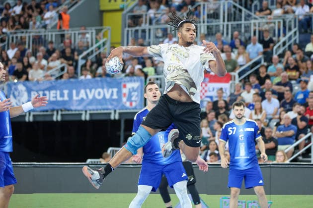 HC Zagreb v RK Celje Pivovarna Lasko - EHF Champions League Men Group Phase - Group C ZAGREB, CROATIA - SEPTEMBER 9: Jesus Hurtado Vergara of RK Celje in action during the EHF Champions League Men Group Phase match between HC Zagreb and RK Celje Pivovarna Lasko at Arena Zagreb on September 9, 2026 in Zagreb, Croatia.  MatijaxHabljak PIXSELL