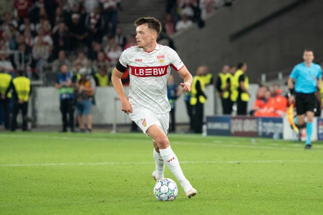 Dzenan Pejcinovic, VfB Stuttgart, 17 on the ball, GER, VfB Stuttgart vs. Viking FK Stavanger, Soccer, UEFA Champions League, Matchday 1, 2026–2027 season, September 9, 2026, GER, VfB Stuttgart vs. Viking FK Stavanger, Soccer, UEFA Champions League, Matchday 1, 2026–2027 season, September 9, 2026, Stuttgart Copyright: xEibner-Pressefoto EdwardxCheungx EP_ECG