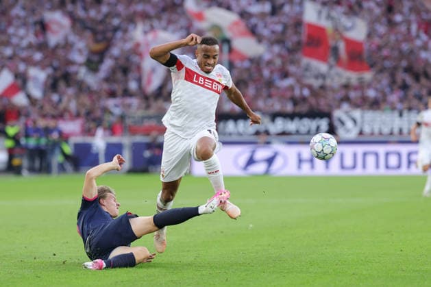 Stuttgart, Soccer, UEFA Champions League, VfB Stuttgart vs. Viking Stavanger, Jamie Leweling, VfB
