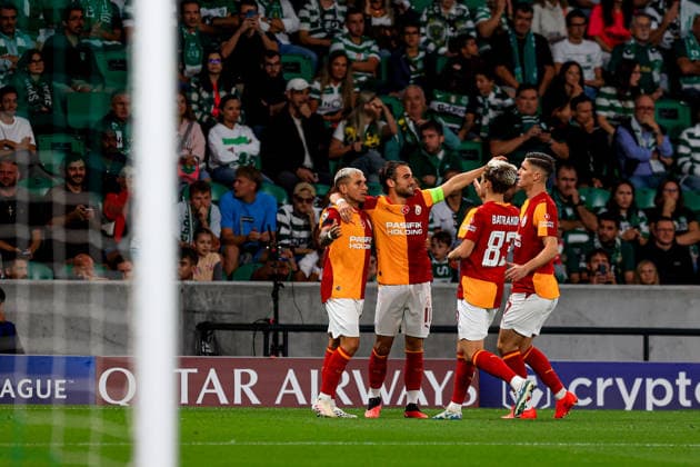 Estadio Jose Alvalde Lucas Torreira midfielder of Galatasaray celebrates after scoring the team s first goal during the UEFA Champions League 2025 26 League Phase MD1 match between Sporting CP and Galatasaray at Estadio JosÃ Alvalade on September 9, 2026 in Lisbon, Portugal. UEFA Champions League 2026 27 - Sporting CP vs Galatasaray (Valter Gouveia SPP) Copyright: xValterxGouveia SPPx spp-en-VaGo-VG_L0944