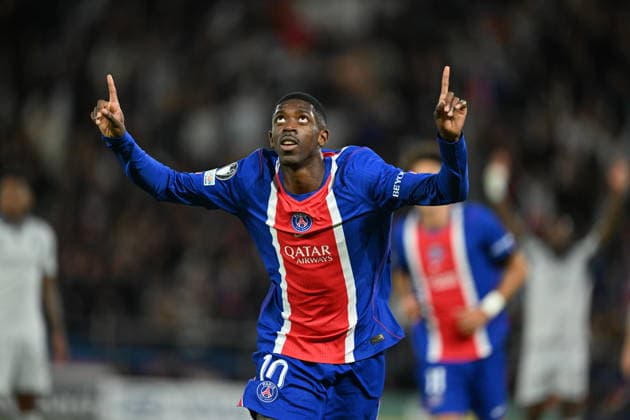 PSG v SK Slovan Bratislava - UEFA Champions League PARIS, FRANCE - SEPTEMBER 9: Paris Saint-Germain’s Ousmane Dembele (10) celebrates after scoring a goal during the UEFA Champions League match between Paris Saint-Germain and SK Slovan Bratislava at Parc des Princes in Paris, France, on September 9, 2026. Mustafa Yalcin Anadolu Ile-de-France France. Editorial use only. Please get in touch for any other usage.  Copyright: x2026xAnadoluxMustafaxYalcinx