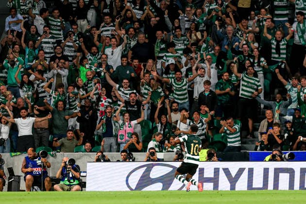 Estadio Jose Alvalde Geny Catamo forward of Sporting CP celebrates after scoring the team s first goal during the UEFA Champions League 2025 26 League Phase MD1 match between Sporting CP and Galatasaray at Estadio JosÃ Alvalade on September 9, 2026 in Lisbon, Portugal. UEFA Champions League 2026 27 - Sporting CP vs Galatasaray (Valter Gouveia SPP) Copyright: xValterxGouveia SPPx spp-en-VaGo-VG_L1008