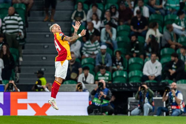 September 9, 2026, Lisbon, Lisbon, Portugal: Lucas Torreira of Galatasaray SK celebrates during the Uefa Champions League 2026-27 match between Sporting CP and Galatasaray SK at Estadio Jose Alvalade on September 9, 2026 in Lisbon, Portugal. Soccer 2026: Sporting CP Vs Galatasaray SK  - ZUMAs391 20260909_znp_s391_004 Copyright: xCarlosxSilvax