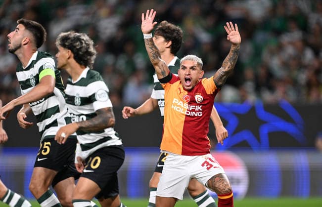 Sporting CP v Galatasaray - UEFA Champions League LISBON, PORTUGAL - SEPTEMBER 9: Lucas Torreira of Galatasaray celebrates after scoring a goal during the UEFA Champions League match between Sporting CP and Galatasaray at Jose Alvalade Stadium in Lisbon, Portugal on September 9, 2026. Burak Akbulut Anadolu Lisbon Portugal. Editorial use only. Please get in touch for any other usage.  Copyright: x2026xAnadoluxBurakxAkbulutx
