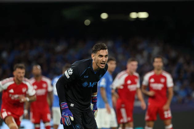 September 9, 2026, Naples, Naples, Italy: Alex Meret of SSC Napoli During the UEFA Champions League football match between SSC Napoli and Arsenal FC on September 9, 2026, at the Diego Armando Maradona Stadium in Naples. Naples Italy - ZUMAs236 20260909_aap_s236_027 Copyright: xFabioxSassox