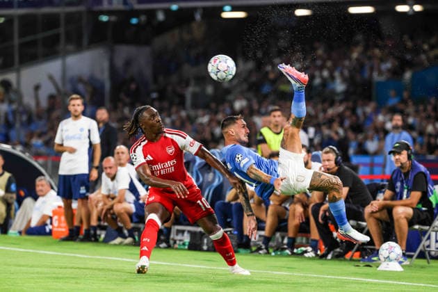 September 9, 2026, Naples, Naples, Italy: Matteo Politano (vice capitano ) of SSC Napoli During the UEFA Champions League football match between SSC Napoli and Arsenal FC on September 9, 2026, at the Diego Armando Maradona Stadium in Naples. Naples Italy - ZUMAs236 20260909_aap_s236_031 Copyright: xFabioxSassox