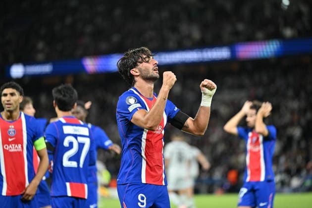 PSG v SK Slovan Bratislava - UEFA Champions League PARIS, FRANCE - SEPTEMBER 9: Paris Saint-Germain s Ferran Torres (9) celebrates after scoring his team s third goal during the UEFA Champions League 2026 27 League Phase MD1 match between Paris Saint-Germain and SK Slovan Bratislava at Parc des Princes in Paris, France, on September 9, 2026. Mustafa Yalcin Anadolu Paris France. Editorial use only. Please get in touch for any other usage.  Copyright: x2026xAnadoluxMustafaxYalcinx