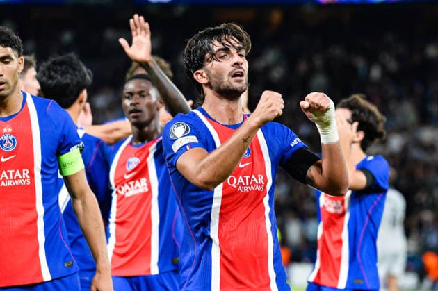 FOOTBALL : Paris Saint Germain vs Slovan Bratislava - Ligue des Champions - Phase de Ligue - JournÃ e 1 - 09 09 2026 Joie des joueurs du Paris SG aprÃ s le but de Ferran Torres (Paris SG) ParisFrance  Copyright: xBaptistexAutissierx