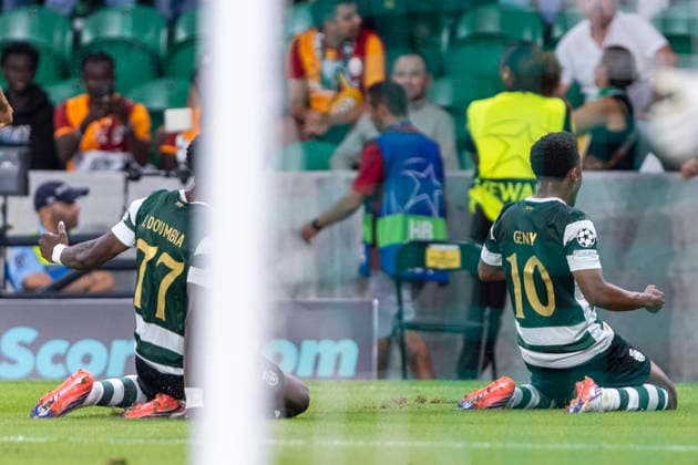 September 9, 2026, Lisbon, Lisbon, Portugal: Lisbon, September 09 - Geny Catamo of Sporting CP celebrates his goal during the Sporting CP x Galatasaray match for the UEFA Champions League 2026 27 League Phase MD1 on September 09, 2026 at Estadio Jose Alvalade, Lisbon, Portugal Lisbon Portugal - ZUMAl192 20260909_zsp_l192_027 Copyright: xMiguelxLemosx