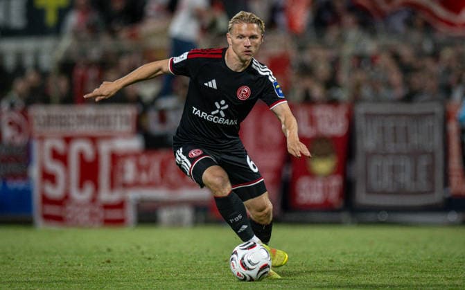 Soccer, 2026–2027 Season, Lower Rhine Cup, September 9, 2026, First Round, Men s, SV Biemenhorst White vs. Fortuna Düsseldorf Black, Andreas Mueller (Fortuna Düsseldorf), Bocholt, Stadion am Huenting, Germany 260909_fb_sv-biemenhorst_fortuna-duesseldorf_58684