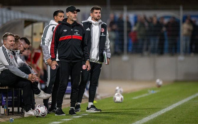 Soccer, 2026–2027 Season, Lower Rhine Cup, September 9, 2026, First Round, Men s Division, SV Biemenhorst White vs. Fortuna Düsseldorf Black; Alexander Ende, Coach of Fortuna Düsseldorf; Bocholt, Stadion am Huenting, Germany 260909_fb_sv-biemenhorst_fortuna-duesseldorf_58686