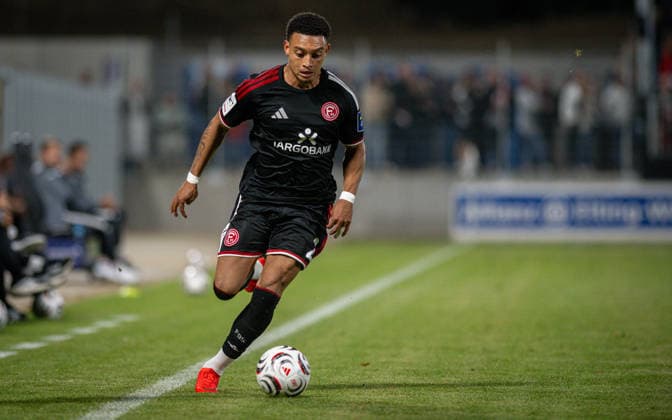 Soccer, 2026–2027 Season, Lower Rhine Cup, September 9, 2026, First Round, Men’s, SV Biemenhorst White vs. Fortuna Düsseldorf Black, Steve Ako van der Sloot (Fortuna Düsseldorf), Bocholt, Stadion am Huenting, Germany 260909_fb_sv-biemenhorst_fortuna-duesseldorf_58690
