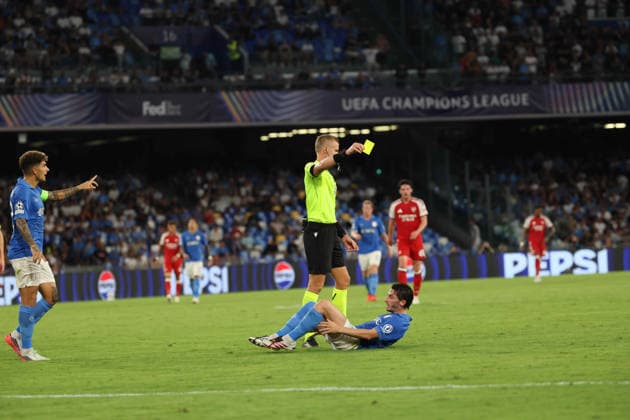 Napoli vs Arsenal of the Europa Champions League 2026 27 Billy Gilmur of SSC Napoli During the UEFA Champions League football match between SSC Napoli and Arsenal FC on September 9, 2026, at the Diego Armando Maradona Stadium in Naples. Naples Stadio Diego Armando Maradona Naples Italy Copyright: xFABIOxSASSOxFabioxSassox Napoli Arsenal2026_09_09Fabio Sasso6122